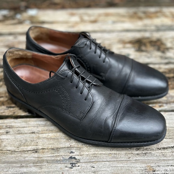 Johnston & Murphy Men’s Black Sheepskin Lace Up Dress Shoes Size 11 M See Note main image 10